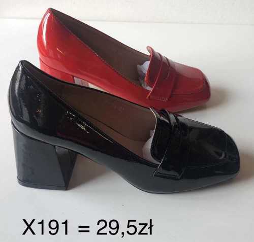 Czółenka damskie 7AX191.BLACK, RED (36/41 12par)