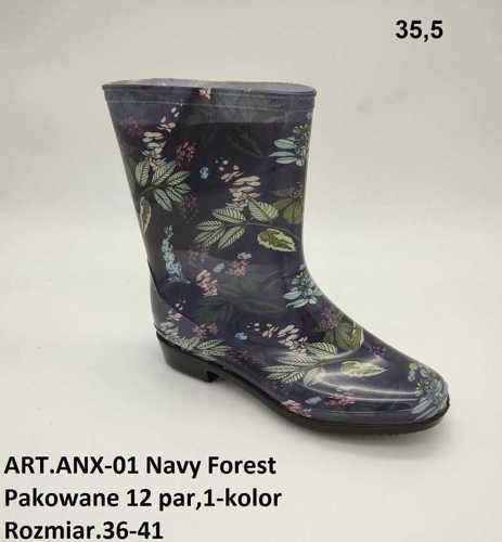 Kalosze damskie 7AANX-01.NAVYFOREST (36/41,12par)