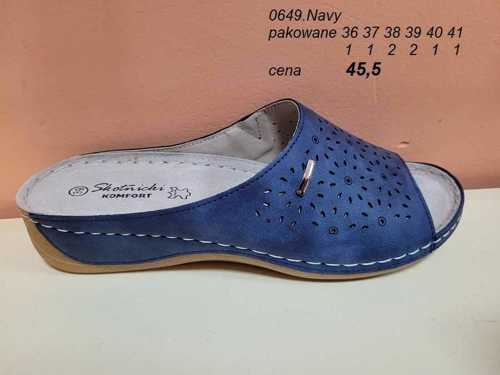 Klapki damskie 7A0649.NAVY (36/41,8par)