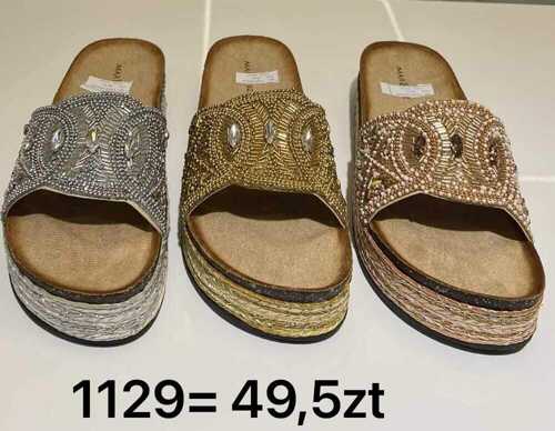 Klapki damskie 7A1129.SILVER (36/41,12par)