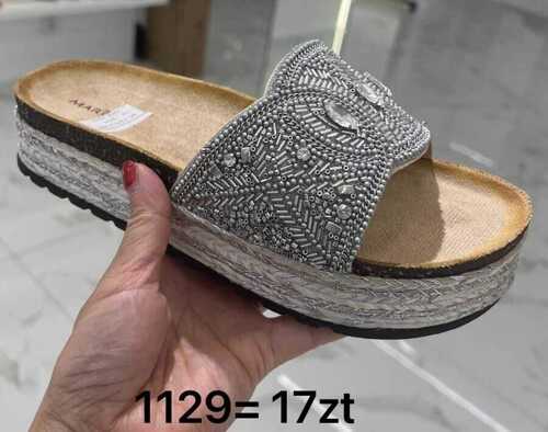 Klapki damskie 7A1129.SILVER (36/41,12par)