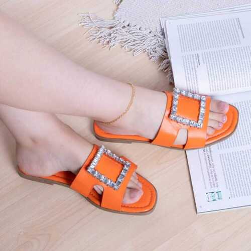 Klapki damskie 7A120-3C.ORANGE (36/41,12par)