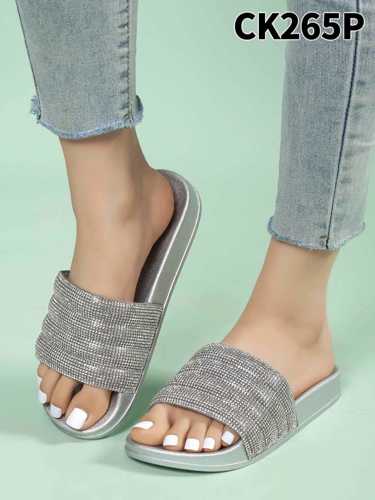 Klapki damskie 7ACK265.SILVER (36//41,12par)