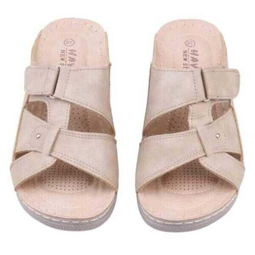 Klapki damskie 7ADE995-2.BEIGE (36/41,12par)