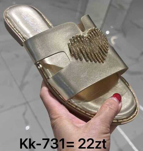 Klapki damskie 7AKK-731.GOLD (36/41,12par)