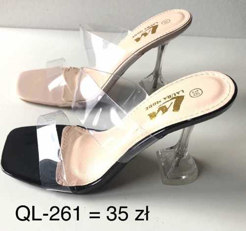 Klapki damskie 7AQL-261.BLACK, PINK (36/41,12par)