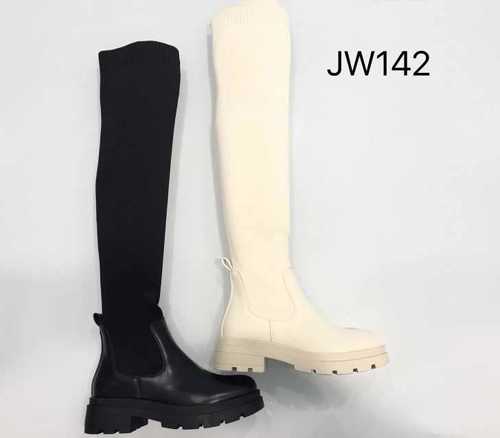 Kozaki damskie 7AJW142.WHITE, BLACK (36/41,12par)