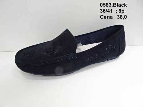 Mokasyny damskie7A0583.BLACK (36/41,8par)