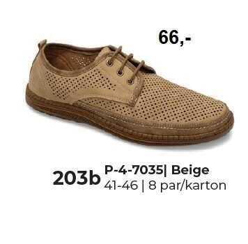 Półbuty męskie    9AP-4-7035.BEIGE  (41/46,8par)