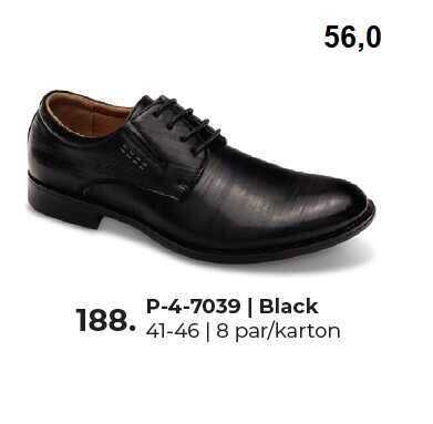 Półbuty męskie  9AP-4-7039.BLACK  (41/46,8par)