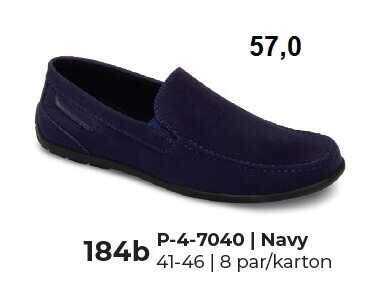 Półbuty męskie   9AP-4-7040.NAVY  (41/46,8par)