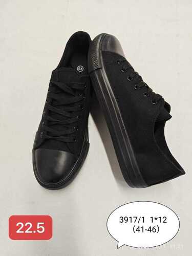 Trampki męskie 9A3917-1.ALLBLACK (41/46,12par)