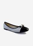 Balerinki damskie 7AC499-09.WHITE/BLACK (36/41,12par)