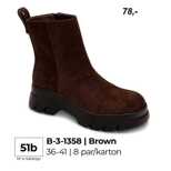 Botki damskie 7AB-3-1358.BROWN (36/41,8par)