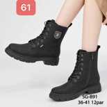 Botki damskie 7ASG-891.BLACK (36/41,12par)