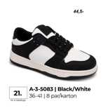 Buty sportowe damskie 7AB-3-5083.BLACK/WHITE (36/41,8par)