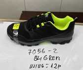 Buty sportowe męskie 9A7056-2.BLACK/GREEN (41/46,12par)