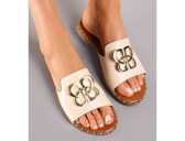 Klapki damskie 7A9755.BEIGE (36/41,12par)