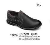 Półbuty męskie  9AP-4-7003.BLACK  (41/46,8par)