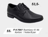 Półbuty męskie  9AP-4-7007.BLACK  (41/46,8par)