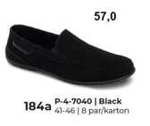 Półbuty męskie   9AP-4-7040.BLACK  (41/46,8par)